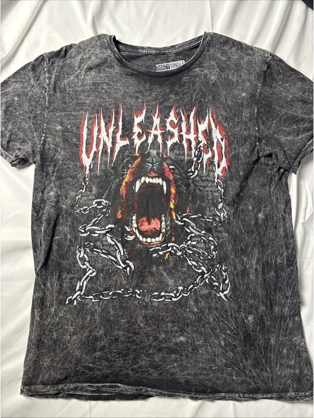 Men’s Size Large Unleashed Rottweiler Graphic T - Shirt
